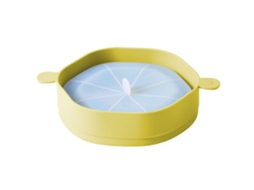 Balde De Silicone Para Pipoca Com Alça, Dobrável, Grande Capacidade, Resistente Ao Calor, Para Micro, Ondas, Amarelo