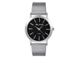 Reloj De Cuarzo De Correa De Pvc Zhoulianfa Para Parejas, Unisex, Dial Redondo (plateado)