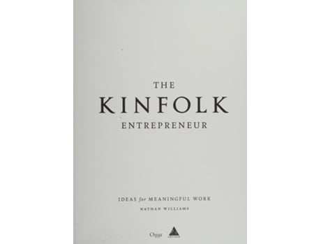 Livro The Kinfolk Entrepreneur de Nathan Williams  (Inglês)