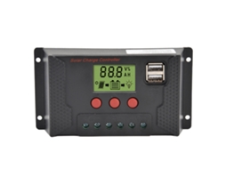 Controlador de Carga Solar Pwm 12v 24v 10a, com 2 Portas Usb, Regulador de Bateria S/MARCA