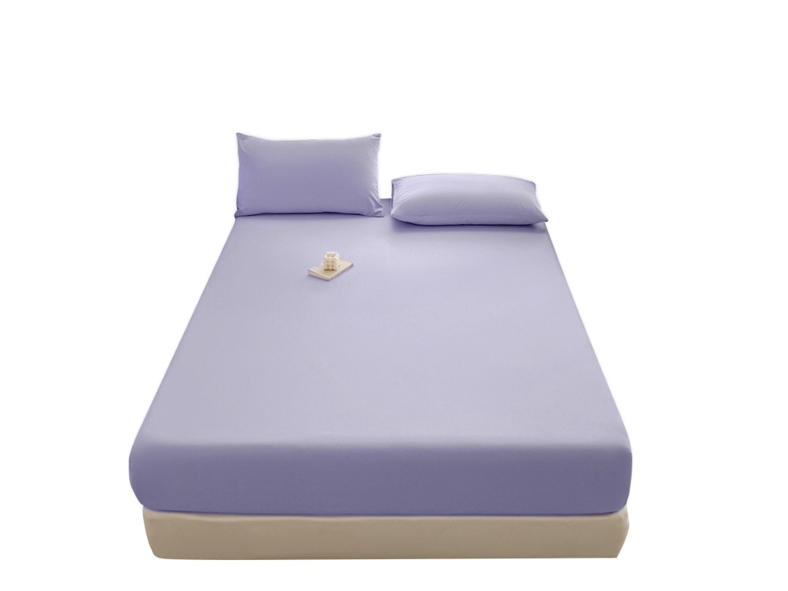 Lençol de Baixo com Elástico Microfibra Macia, Apenas 1 Lençol de Baixo Roxo 180x200cm PANOONA