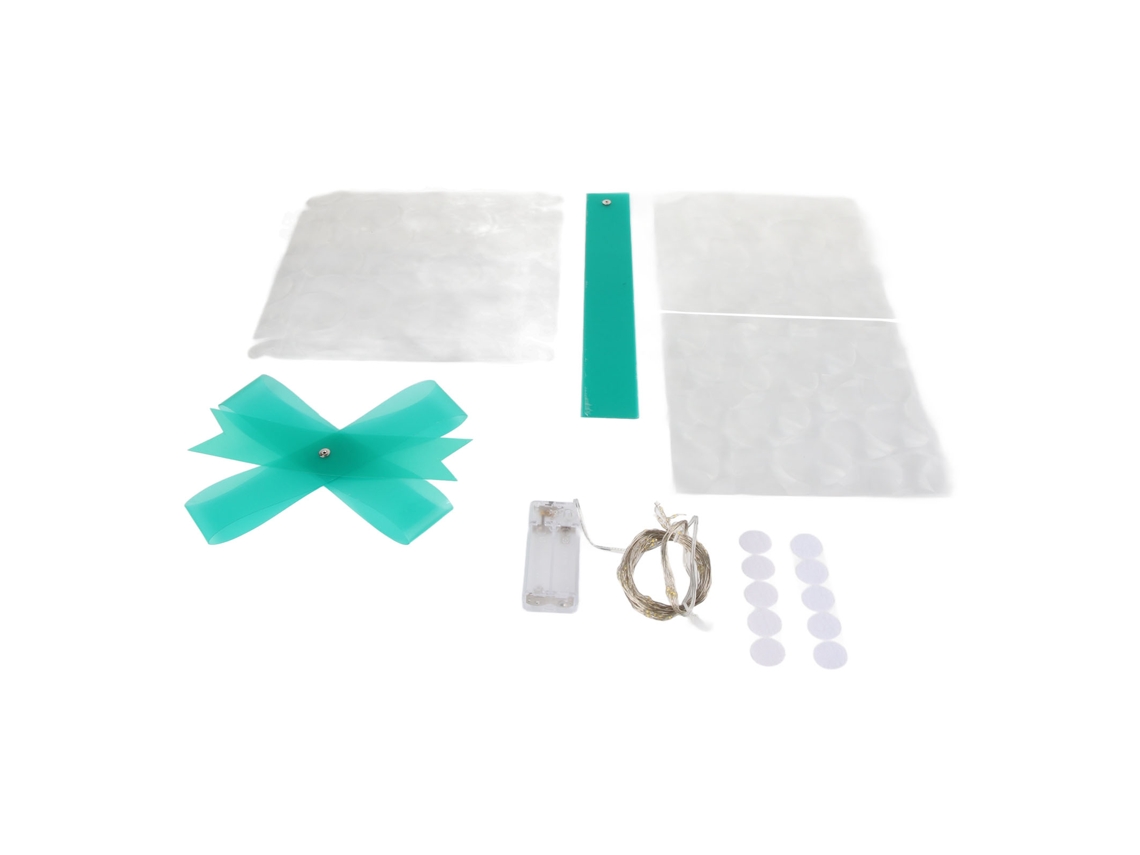 Laxiscreed Caixa De Presente De Natal Com Decorações Iluminadas Para Festas - Conjunto De 3 Peças