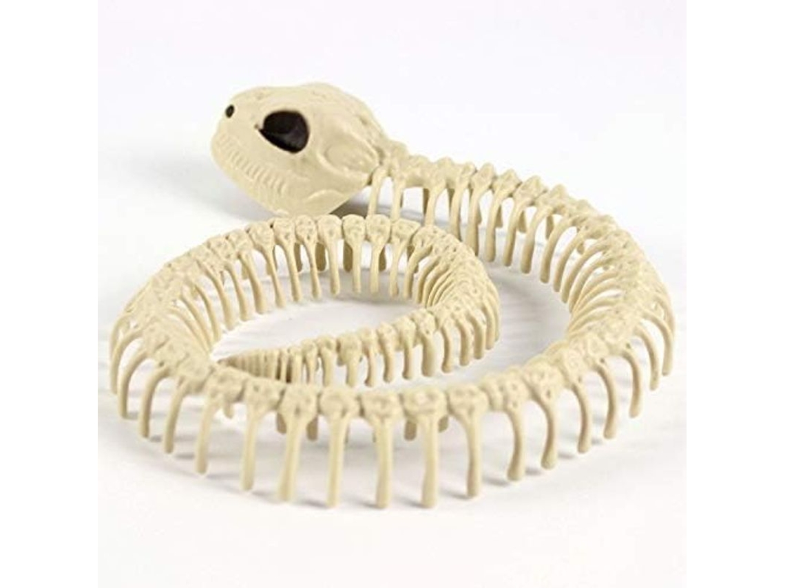 Modelo De Esqueleto De Serpiente Plástico Para Decoración De Halloween,props Terroríficos Y Escénicos,1 Pieza