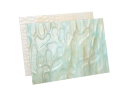 2 Peças De Placas De Vitral, Padrão Ondulado, Transparentes, 10 X 15 Cm