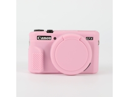 Capa para Canon G7x2 Acessórios de Silicone para Câmera CUICH (rosa)