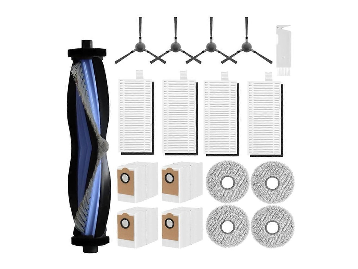 Conjunto De 18 Peças Para Aspirador Robô M3: Escovas Laterais Principais, Panos De Limpeza, Filtros, Sacos De Pó E Peças De Reposição.