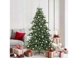 Vidaxl Árvore De Natal Articulada Artificial Verde 180 Cm Pvc E Aço