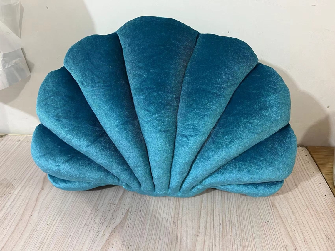 Almofada De Peluche Em Forma De Concha, Para Sofá E Sala De Estar Elysve