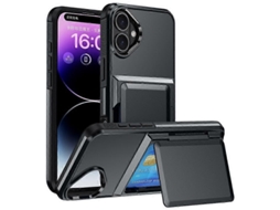 Capa De Celular À Prova De Choque Com Suporte Para Cartão Kalebol Flip