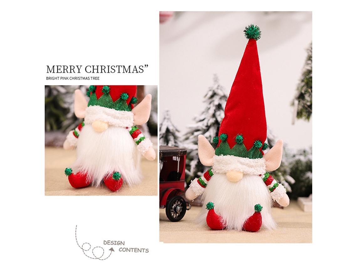 Ornamento De Boneco Rudolph (com Luz Led) (verde) Eoocoo