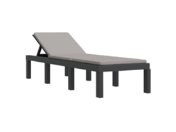 Sun Lounger, Sun Loungers Vidaxl Antracite Polipropileno (n/a)