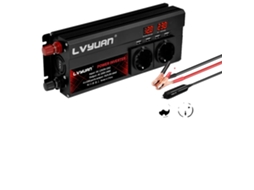 Inversor De Potência, Potência Nominal De 1300w, Display Led, 2600w Preto