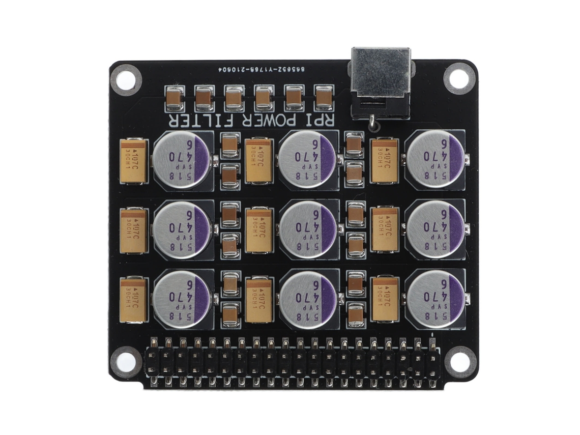 Laxiscreed Dac De Áudio Para Raspberry Pi Com Filtro De Energia E Alimentação Dc 5v