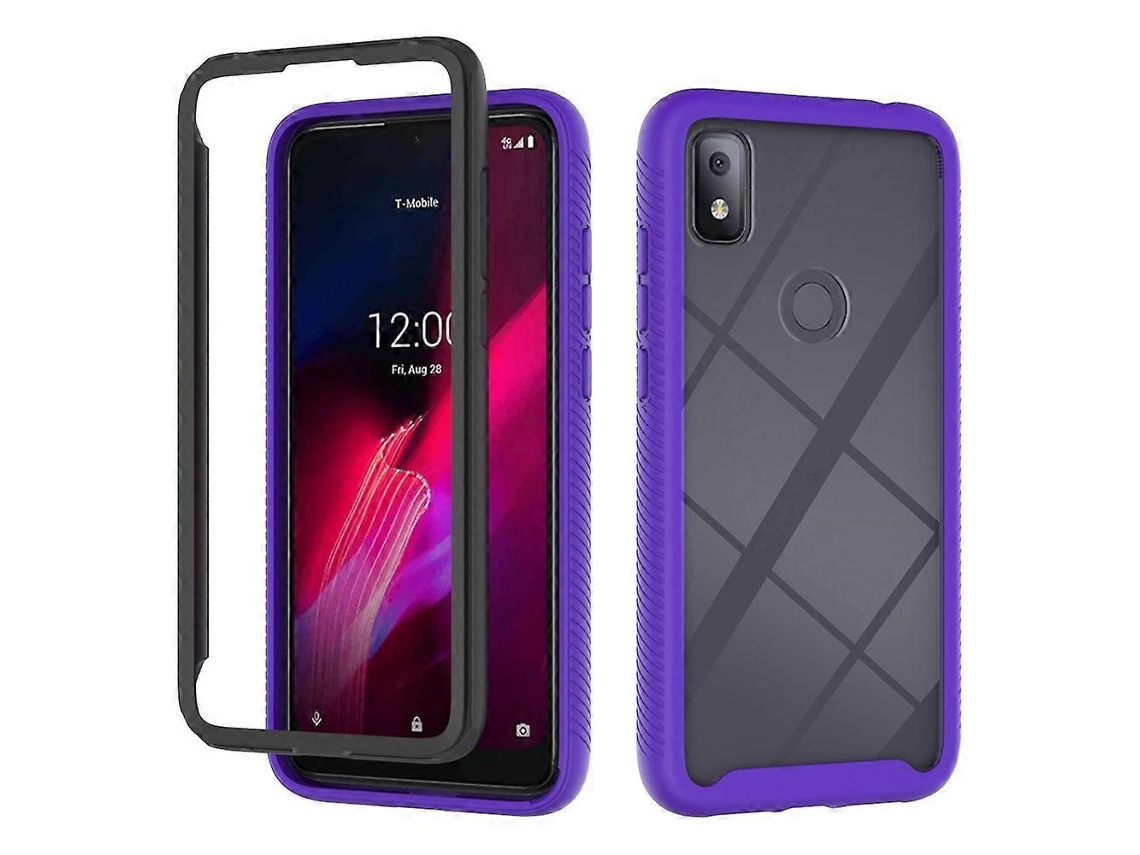 Capa Protetora De Pc Tpu Starry Sky Solid Color Series À Prova De Choque Para T-mobile Revvl 4