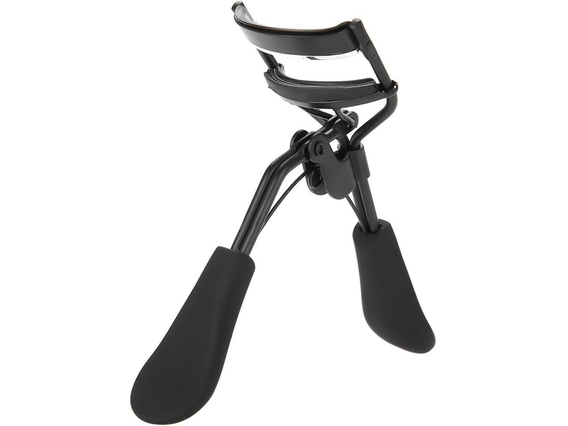 Rizador De Pestañas Profesional De Acero Inoxidable, Color Negro, 11 Cm