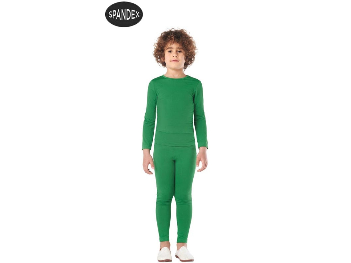 Fato Unisexo CAR&GUS Conjunto de Collant de Elastano Verde de 2 Peças (Tam.: 3-4 anos)