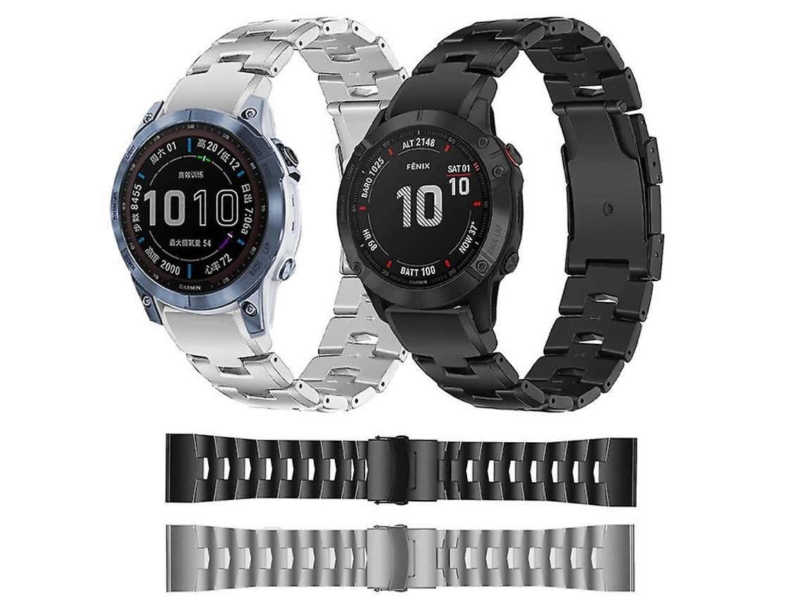 Bracelete de Smartwatch para Garmin Enduro 26Mm Cinza Titânio VENISYMLIS