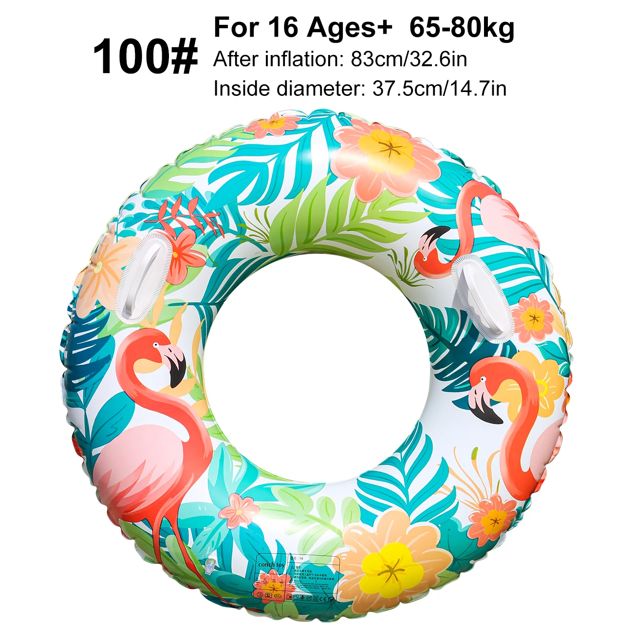 (100) Uma Boia Inflável Para Piscina Com Estampa De Flamingo Para Boias De Natação De Adultos.