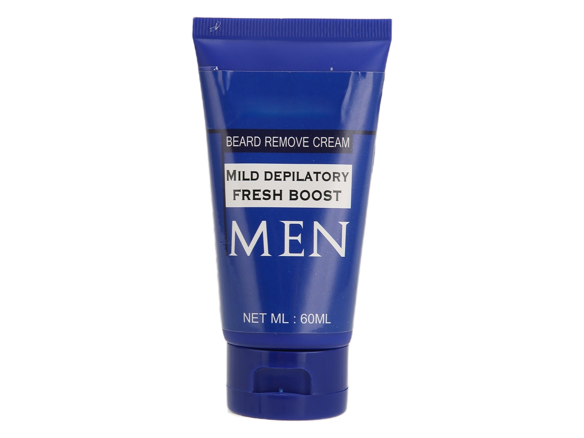 Creme Depilatório Seguro Não Irritante Para Homens, Formula Natural, Todos Os Tipos De Pele, 60ml