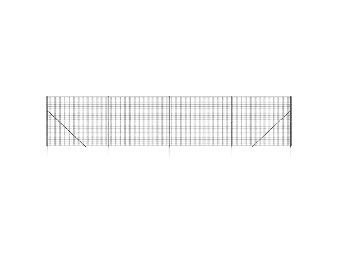 Wire Mesh Fence, Wire Mesh Fences Vidaxl Antracite Aço (1.4 X 10 M)