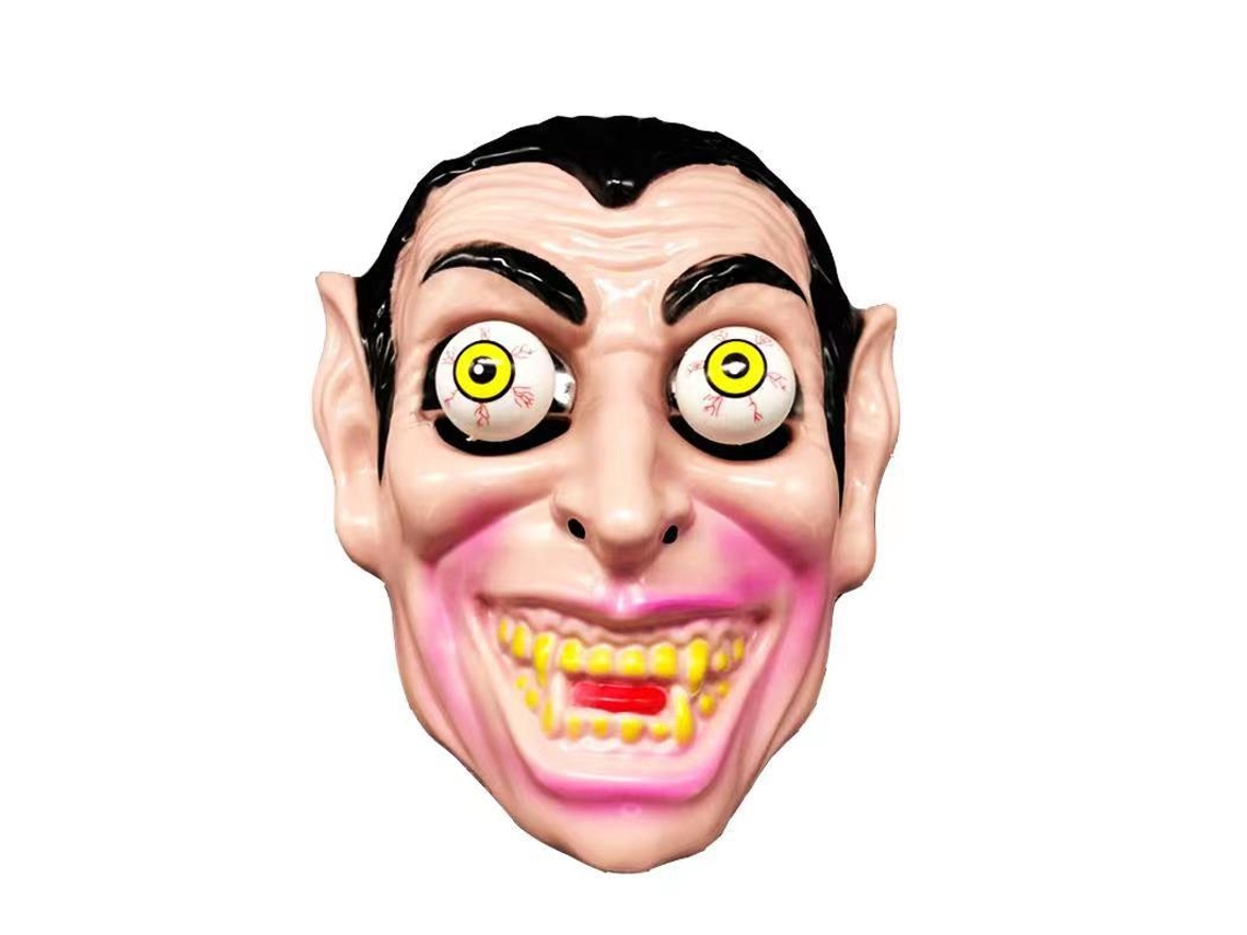 Máscara Facial Mali Scary Halloween com Cabelo Acessório de Cosplay para Carnaval Festa Tema