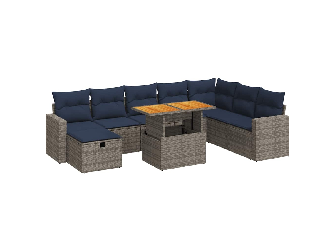Garden Sofa Set, Garden Sofa Sets Vidaxl Cinzeto Rattan / Vime (n/a)