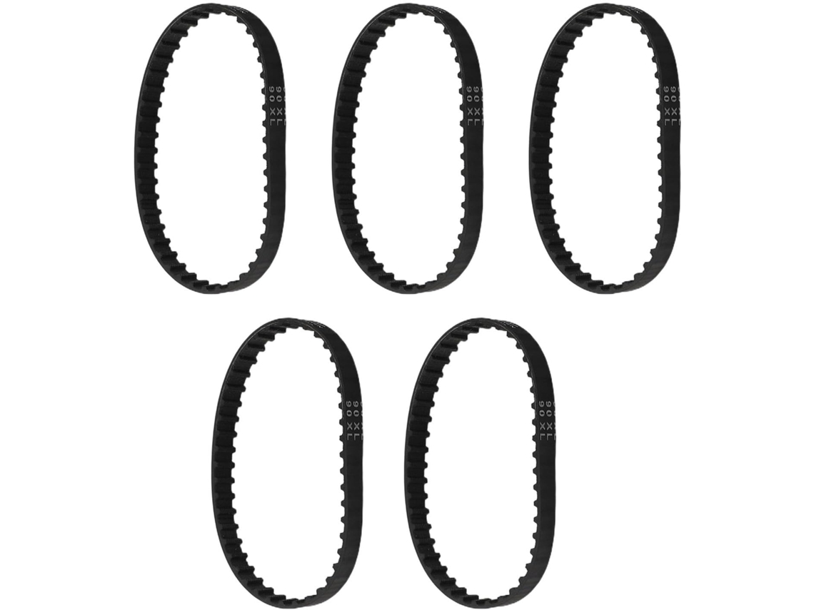 Correias Para Plaina De 10mm, 45 Dentes, 5 Peças, Borracha 90xl, Acessórios Pretos Dn75 Dn750, Duráveis Para Preto