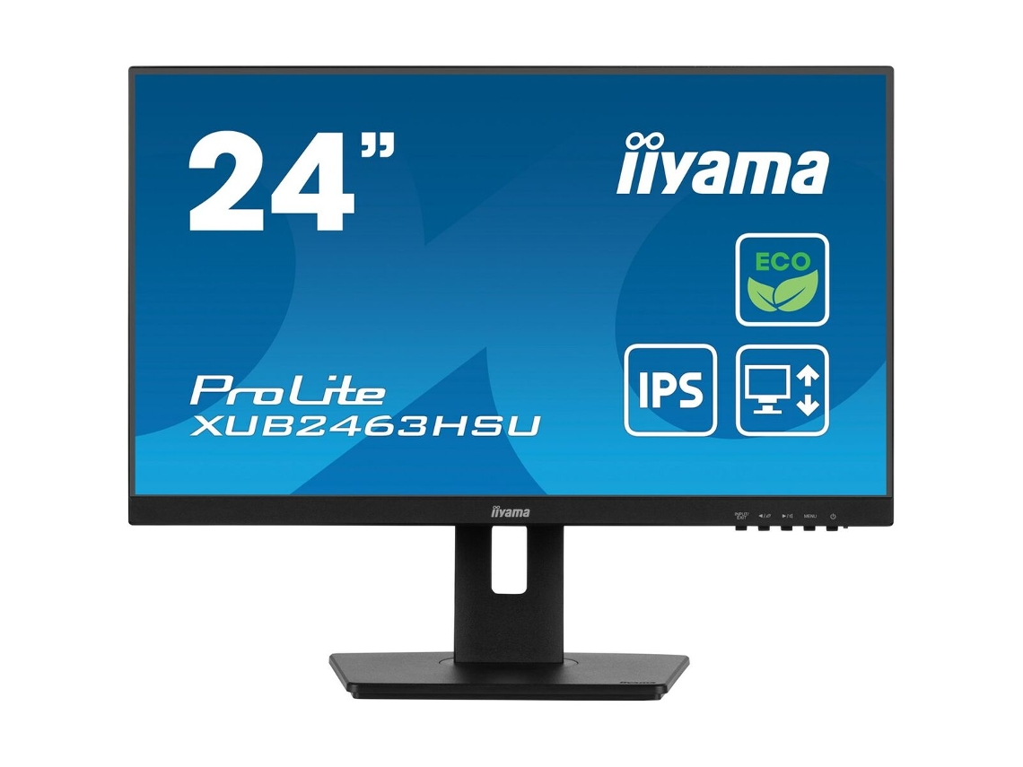 Monitor IIYAMA XUB2463HSU-B1 (Preto - Full HD - LED - IPS - AMD FreeSync - Flicker free - 24" - 3 ms)