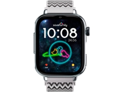 Smartwatch SAVEFAMILY SaveWatch Plus 2 para Crianças (Tecido Zig Zag - Prateado)