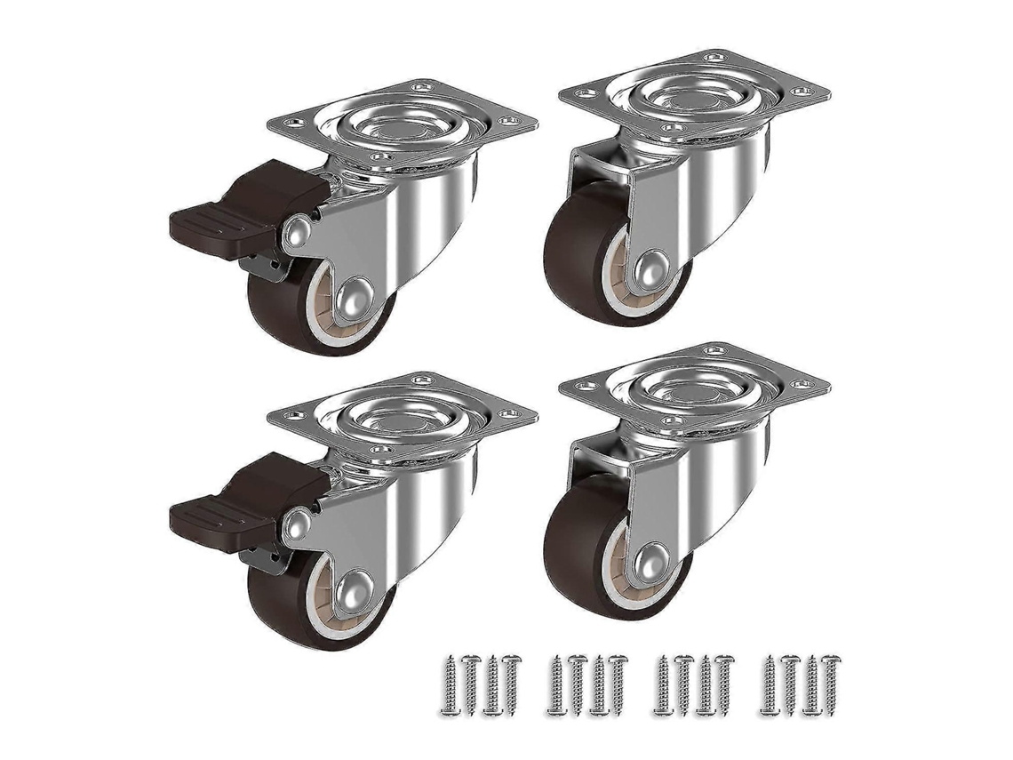 Conjunto De 4 Rodízios Para Móveis De 25 Mm Rodas Resistentes Que Não Marcam O Piso Rodízios Pequenos Para Uso Interno Aquaforge