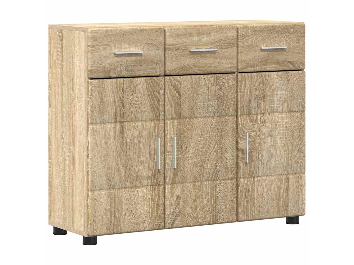 Aparador | Buffet Com Porta Florin Carvalho Sonoma 88,5 X 30,5 X 73 Cm
