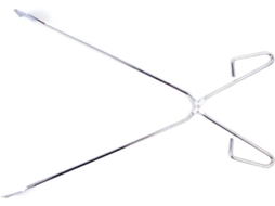 Pinças Para Churrasco Homoyoyo De 55cm Em Ferro Galvanizado Prateado, Com Clipe Resistente À Deformação, Para Cozinhar