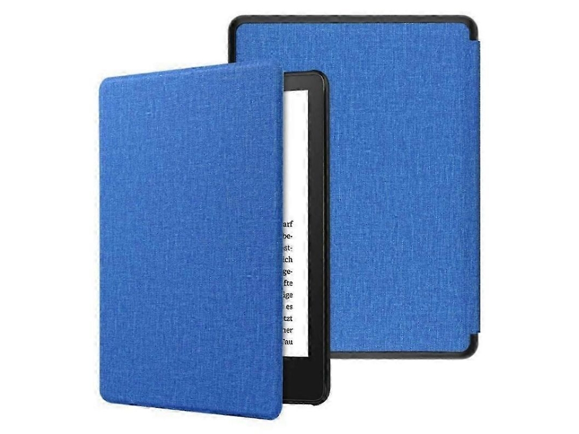 Yuru capa de Couro Pu Fina e Durável para Kindle Paperwhite 6 12th 2024 com Função Auto Wake/sleep Azul P20250110169