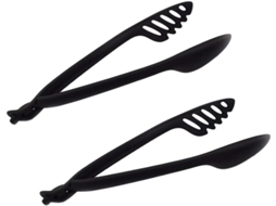 Pinça Para Alimentos De Silicone E Nylon, 2 Peças, Antiderrapante E Resistente Ao Calor, Utensílio Prático Para