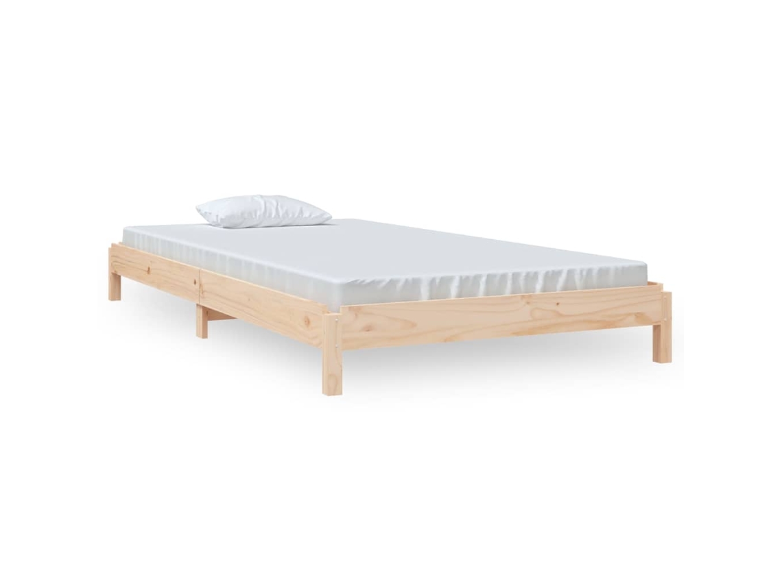 Stack Bed, Stack Beds Vidaxl Marrom Madeira De Pinho (100 X 200 Cm)
