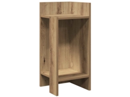 Mesa Lateral com Prateleira Carvalho Artisiano MAISON EXCLUSIVE (110x50x103 cm)