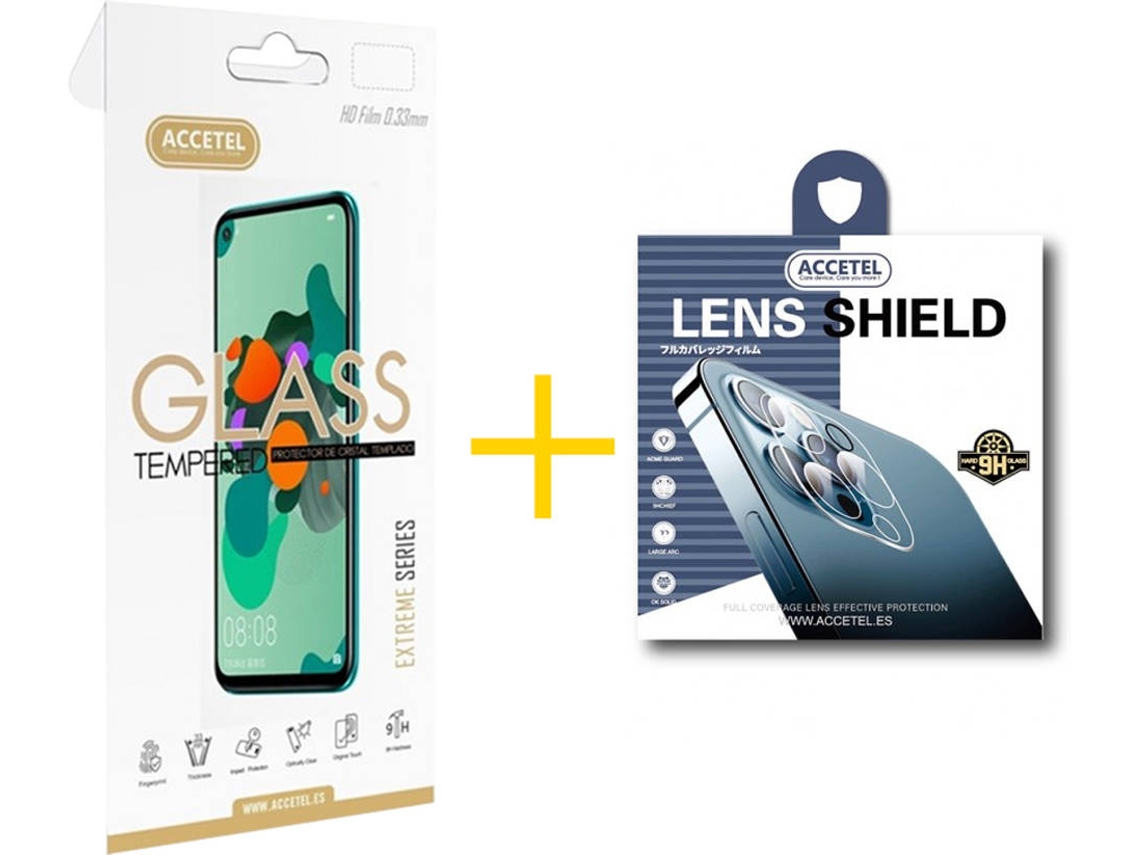 Pack Película de Vidro Temperado 2.5D + Película de Câmara para Samsung Galaxy S20 FE 5G ACCETEL