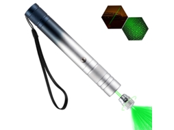 Ponteiro Laser Verde, Recarregável De Alta Potência, De Longo Alcance, Com Proteção Em Forma De Estrela Preto-branco Hexinyigjly