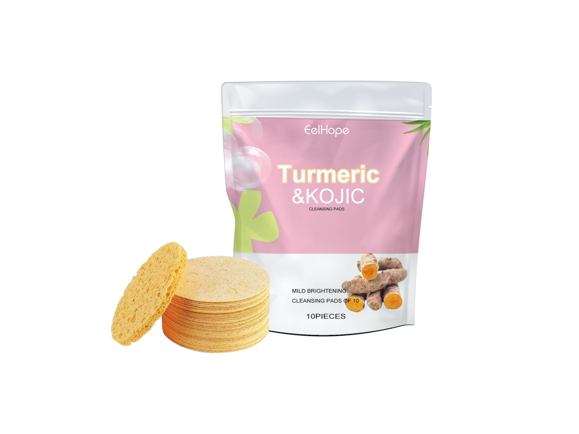 Esponja Descartável De Limpeza Com Cúrcuma