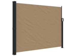 Retractable Side Awning, Retractable Side Awnings Vidaxl Cinzento-acastanhado Poliéster (160 X 500 Cm)