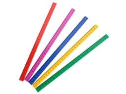 Lurelia Régua Plástica 5 Peças 29cm Com Flexível E Portátil Para Escola