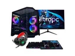 PC Gaming Nitropc Pack Avançado – AMD Ryzen 5 5500, NVIDIA GeForce RTX 3050 8GB, 16GB DDR4, 1TB M2, Win11 Pro, Acessórios + monitor 24" FHD 165Hz IPS