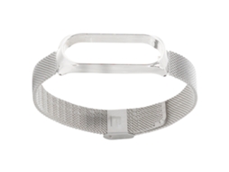 Fivela de Substituição de Pulseira Estilo Compatível com Pulseira de Malha Metálica Prata Xiaomi Mi Band 3/4 Pulseira Fashion EOOCOO