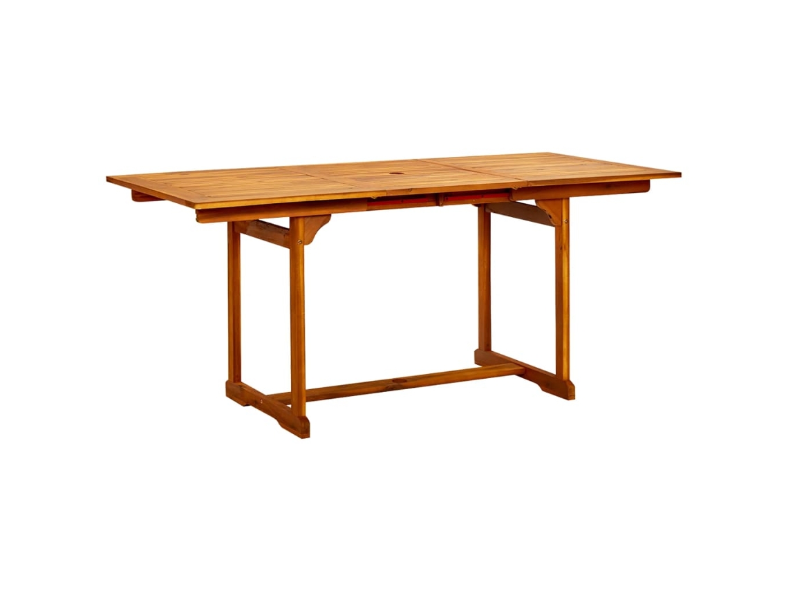 Mesa Jantar Jardim x80x75 Cm Acácia Maciça MAISON EXCLUSIVE (120 170)