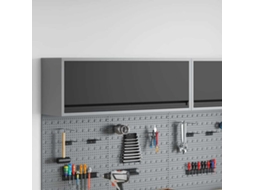 Vidaxl Armário De Ferramentas Preto E Cinza 100 X 25 X 35 Cm