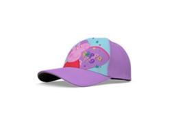 Boné De Poliéster Roxo Com Estampa Da Peppa Pig Para Meninas 85719