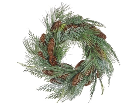 Grinalda Decorativa BELIANI (34 x 34 x 10 - Sintético - Verde)