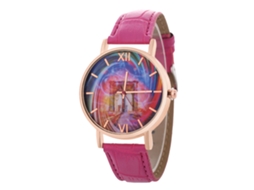 Relógio de Pulso Casal Unissex Elegante de Quartzo Moda Presente (vermelho Rosa)