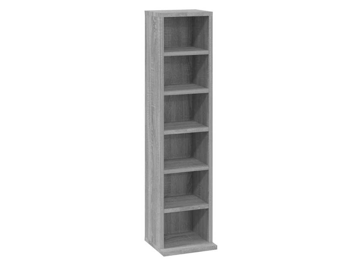 Cd Cabinet, Cd Cabinets Vidaxl Cinzeto Madeira Processada (n/a)