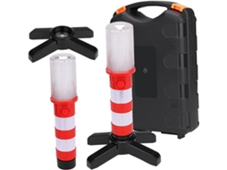 Luz Estroboscópica De Segurança Com Suporte Removível E Iluminação Led Vermelha.